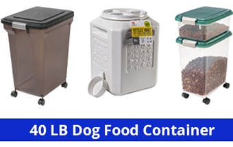 40 lb dog food container