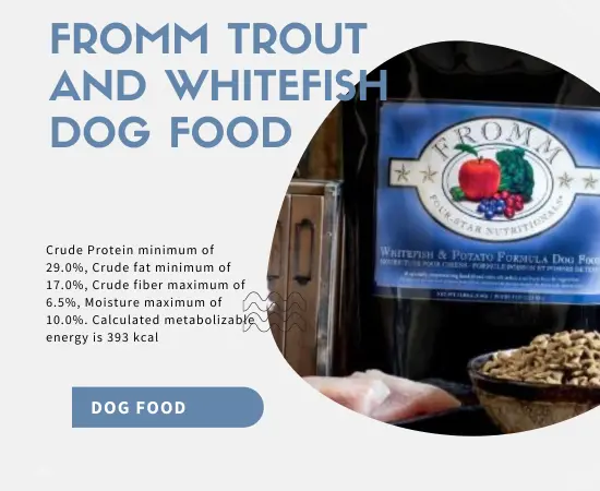fromm trout and whitefish dog food