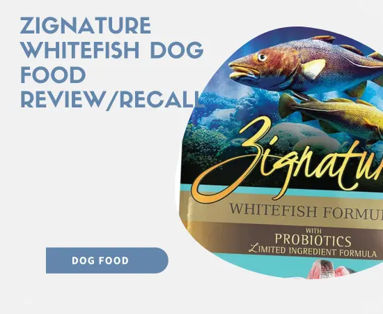 Zignature Whitefish Dog Food Review/Recall